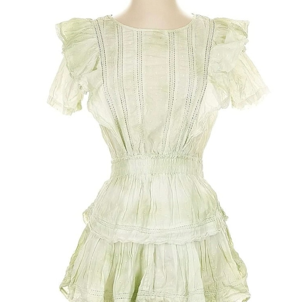 LoveShackFancy Mint Lace Dress
